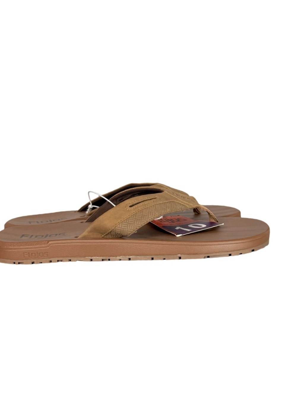 Flojos Ryan men's flip-flop Tan Size 10 NWT - Picture 4 of 6